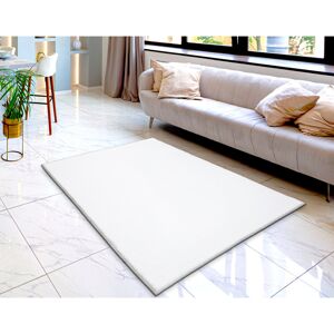 17 Stories Pacificia Solid Colour Machine Woven Area Rug White Rectangular 120x170cm 17 Stories Pacificia Solid Colour Machine Woven Area Rug White Rectangular 120x170cm