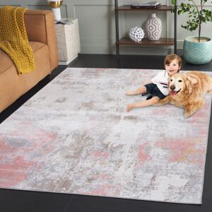 Ivy Bronx Bayside Mirage Machine Washable Non-Slip Area Rug in Pink & White Rectangle 122 x 183 cm Ivy Bronx Bayside Mirage Machine Washable Non-Slip Area Rug in Pink & White Rectangle 122 x 183 cm