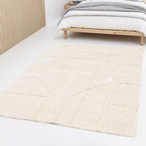 Ebern Designs Machine Woven Rug, Recycled P.E.T; Polyester ,Abstract Pattern Cream Rectangle 200 x 290 cm Ebern Designs Machine Woven Rug, Recycled P.E.T; Polyester ,Abstract Pattern Cream Rectangle 200 x 290 cm