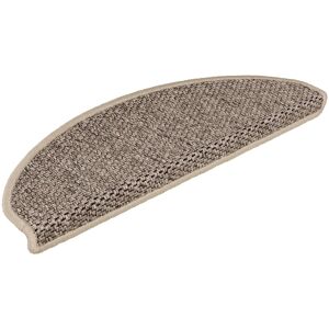 Hykkon Shellson Self-Adhesive Non-Slip Stair Tread Dark Beige Semi-Circle 21cm x 65cm Hykkon Shellson Self-Adhesive Non-Slip Stair Tread Dark Beige Semi-Circle 21cm x 65cm