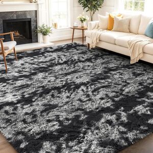 SUPREME BEDDING LTD Solid Colour Machine Tufted Shag Area Rug Tye Dye Grey Rectangle 160 x 230 cm SUPREME BEDDING LTD Solid Colour Machine Tufted Shag Area Rug Tye Dye Grey Rectangle 160 x 230 cm