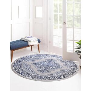 Latitude Vive Carenda Area Rug Blue;Navy Blue Round 120cm Latitude Vive Carenda Area Rug Blue;Navy Blue Round 120cm