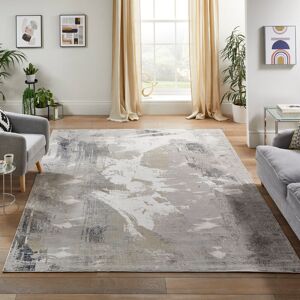 Metro Dequinton Abstract Area Rug Ivory Navy Rectangle 240 x 320 cm Metro Dequinton Abstract Area Rug Ivory Navy Rectangle 240 x 320 cm