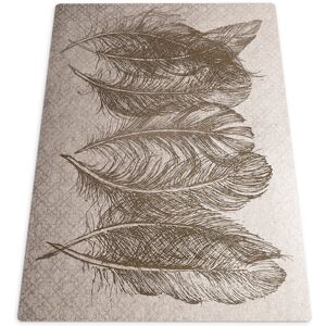 East Urban Home Naamah Chair Mat Brown 100 x 70 cm East Urban Home Naamah Chair Mat Brown 100 x 70 cm