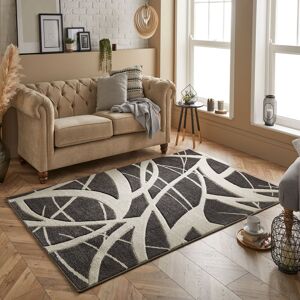 Wade Logan Jenner Tufted Charcoal/Ivory Rug Charcoal/Ivory Rectangle 200 x 285cm Wade Logan Jenner Tufted Charcoal/Ivory Rug Charcoal/Ivory Rectangle 200 x 285cm