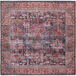Astoria Grand Tucson Vintage Look Machine Washable Non-Slip Area Rug in Red, Navy & Beige Red;Green Square 183 cm Astoria Grand Tucson Vintage Look Machine Washable Non-Slip Area Rug in Red, Navy & Beige Red;Green Square 183 cm