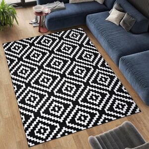 World Menagerie Ehlert Dhurrie Black Rug Black Rectangle 160 x 230cm World Menagerie Ehlert Dhurrie Black Rug Black Rectangle 160 x 230cm