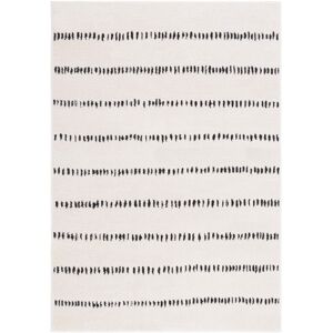 Blue Elephant Machine Woven Polyester Ivory/Black Rug Ivory/Black Rectangle 160 x 229cm Blue Elephant Machine Woven Polyester Ivory/Black Rug Ivory/Black Rectangle 160 x 229cm