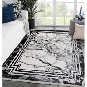 Metro Cayser Abstract Machine Woven Grey Area Rug Grey Rectangular 160 x 220cm Metro Cayser Abstract Machine Woven Grey Area Rug Grey Rectangular 160 x 220cm