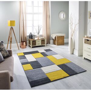 Wade Logan Jenner Flatweave Grey/Yellow/White Rug Grey/Yellow/White Rectangle 200cm x 285 cm Wade Logan Jenner Flatweave Grey/Yellow/White Rug Grey/Yellow/White Rectangle 200cm x 285 cm