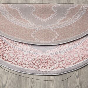 Latitude Vive Brecklin Abstract Area Rug Pink Round 120cm Latitude Vive Brecklin Abstract Area Rug Pink Round 120cm