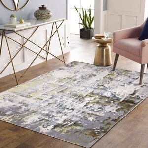 Borough Wharf Victoriaville Abstract Area Rug Yellow Rectangle 160 x 230cm Borough Wharf Victoriaville Abstract Area Rug Yellow Rectangle 160 x 230cm