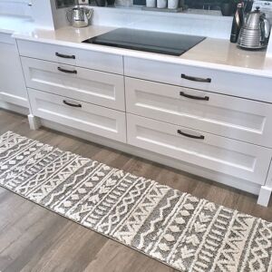 Bloomsbury Market Thad Tribal Grey Rug Grey 60cm W X 240cm L Bloomsbury Market Thad Tribal Grey Rug Grey 60cm W X 240cm L