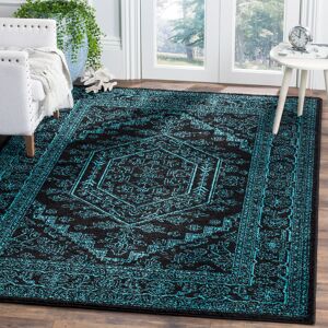 Latitude Vive Stromsburg Medallion Power Loom Green Rug Black/Teal Rectangle 122 x 183 cm Latitude Vive Stromsburg Medallion Power Loom Green Rug Black/Teal Rectangle 122 x 183 cm