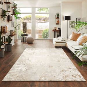 Metro Chanequa Abstract Power Loom Beige Area Rug Beige Rectangle 120 x 170cm Metro Chanequa Abstract Power Loom Beige Area Rug Beige Rectangle 120 x 170cm