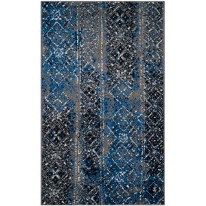 Latitude Vive Stromsburg Power Loom Silver/Blue Rug Grey;Multi Rectangle 91 x 152 cm Latitude Vive Stromsburg Power Loom Silver/Blue Rug Grey;Multi Rectangle 91 x 152 cm