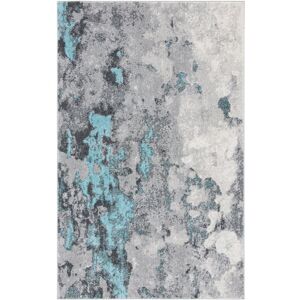 Rio Drury Looped/Hooked Turquoise Rug Rectangle 122 x 183 cm Rio Drury Looped/Hooked Turquoise Rug Rectangle 122 x 183 cm