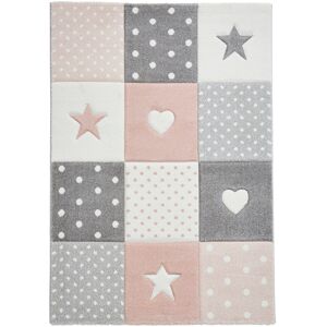 Isabelle & Max Dake area rug Machine Woven Rectangle Pink Pink;Cream;Grey Rectangle 80cm x 150cm Isabelle & Max Dake area rug Machine Woven Rectangle Pink Pink;Cream;Grey Rectangle 80cm x 150cm