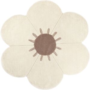 Harriet Bee Evie-May Hand Tufted Wool Beige/Brown Rug Brown;Beige Round 120cm Harriet Bee Evie-May Hand Tufted Wool Beige/Brown Rug Brown;Beige Round 120cm