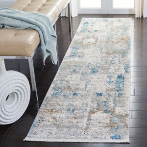 Mistana Margit Hooked Ivory/Blue/Brown Rug Ivory/Blue/Brown Runner 66 x 244 cm Mistana Margit Hooked Ivory/Blue/Brown Rug Ivory/Blue/Brown Runner 66 x 244 cm