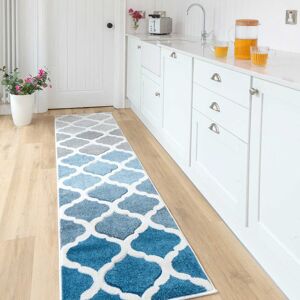 Corrigan Studio Radstock Power Loom Blue/Grey Rug Blue/Grey Runner 60 x 240cm Corrigan Studio Radstock Power Loom Blue/Grey Rug Blue/Grey Runner 60 x 240cm