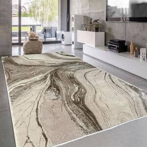 Metro Modern Abstract Marble Area Rug – 100% Polyester Living Room Carpet, Antistatic, Soil & Water Repellent, Colourfast Indoor Rug Beige Rectangle 160 x 230 cm Metro Modern Abstract Marble Area Rug – 100% Polyester Living Room Carpet, Antistatic, Soil & Water Repellent, Colourfast Indoor Rug Beige Rectangle 160 x 230 cm