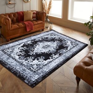 Rio Ajani Black/Grey Rug Black/Grey Rectangle 120 x 170cm Rio Ajani Black/Grey Rug Black/Grey Rectangle 120 x 170cm