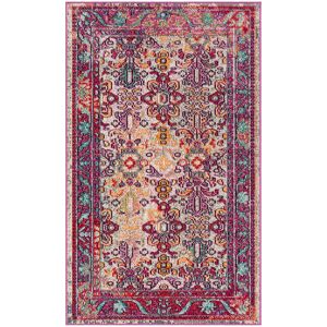 World Menagerie Light Blue/Fuchsia Rug Light Blue/Fuchsia Rectangle 91 x 152 cm World Menagerie Light Blue/Fuchsia Rug Light Blue/Fuchsia Rectangle 91 x 152 cm