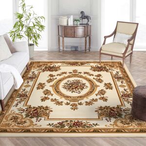 Marlow Home Co. Nieto Medallion Traditional Ivory/Beige Soft Plush Rug Ivory/Brown Rectangle 200 x 280cm Marlow Home Co. Nieto Medallion Traditional Ivory/Beige Soft Plush Rug Ivory/Brown Rectangle 200 x 280cm