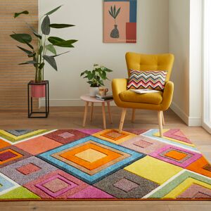 Concept Looms Orange Rug Multicolour Rectangle 200 x 290cm Concept Looms Orange Rug Multicolour Rectangle 200 x 290cm