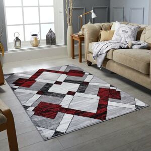 17 Stories Cassista Dhurrie Red Rug Red Rectangle 200 x 290cm 17 Stories Cassista Dhurrie Red Rug Red Rectangle 200 x 290cm