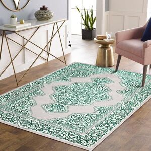 Latitude Vive Brackney Floral Emerald Area Rug Rectangle 120 x 170cm Latitude Vive Brackney Floral Emerald Area Rug Rectangle 120 x 170cm