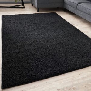 THE RUGS Myshaggy Collection Rugs Solid Design in Black Black Rectangle 200 x 290cm THE RUGS Myshaggy Collection Rugs Solid Design in Black Black Rectangle 200 x 290cm