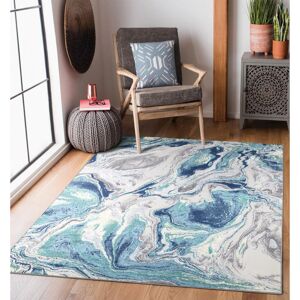 Metro Leoma Blue/White Area Rug Blue/White Rectangle 120 x 170cm Metro Leoma Blue/White Area Rug Blue/White Rectangle 120 x 170cm