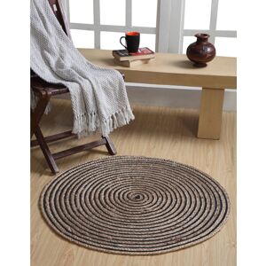 Brambly Cottage Roepke Hand Braided Brown Rug Brown;Brown Round 150cm Brambly Cottage Roepke Hand Braided Brown Rug Brown;Brown Round 150cm