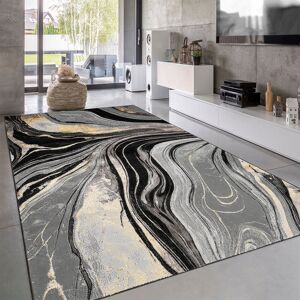 Metro Modern Abstract Marble Area Rug – 100% Polyester Living Room Carpet, Antistatic, Soil & Water Repellent, Colourfast Indoor Rug Ochra Rectangle 160 x 230 cm Metro Modern Abstract Marble Area Rug – 100% Polyester Living Room Carpet, Antistatic, Soil & Water Repellent, Colourfast Indoor Rug Ochra Rectangle 160 x 230 cm