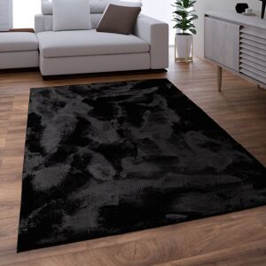 Hashtag Home Caudell Plush Super Soft Tufted Black Rug Black Rectangle 120 x 170cm Hashtag Home Caudell Plush Super Soft Tufted Black Rug Black Rectangle 120 x 170cm