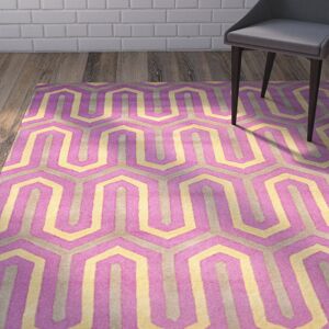 Corrigan Studio Altair Hand Tufted Pink/Grey Rug Pink Rectangle 152 x 244 cm Corrigan Studio Altair Hand Tufted Pink/Grey Rug Pink Rectangle 152 x 244 cm