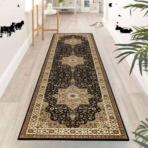 Marlow Home Co. Runner Anikah Persian Machine Woven Power Loom Area Rug Black;Brown Runner 60 x 220cm Marlow Home Co. Runner Anikah Persian Machine Woven Power Loom Area Rug Black;Brown Runner 60 x 220cm