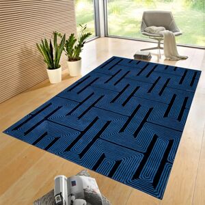 Ivy Bronx Luna Navy Geometric Area Rug & Runner – Modern Non-Slip Carpet For Living Room, Bedroom, Hallway & Lounge Soft Durable Floor Mat Navy Rectangle 160 x 230 cm Ivy Bronx Luna Navy Geometric Area Rug & Runner – Modern Non-Slip Carpet For Living Room, Bedroom, Hallway & Lounge Soft Durable Floor Mat Navy Rectangle 160 x 230 cm