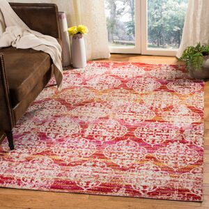 Latitude Vive Xavier Hooked Pink/Red Rug Pink/Red Rectangle 122 x 183 cm Latitude Vive Xavier Hooked Pink/Red Rug Pink/Red Rectangle 122 x 183 cm