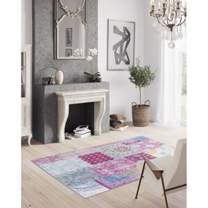 Langley Street Madeline Flatweave Pink/Blue/Cream/Yellow Rug Blue;Pink Rectangle 160 x 230cm Langley Street Madeline Flatweave Pink/Blue/Cream/Yellow Rug Blue;Pink Rectangle 160 x 230cm