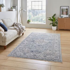 Think Rugs Vintage area rug Machine Woven Blue Blue Rectangle 80 x 150cm Think Rugs Vintage area rug Machine Woven Blue Blue Rectangle 80 x 150cm