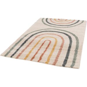 Langley Street Koa Canipe Multicoloured Rainbow Machine Woven Beige Area Rug Green;Yellow;Pink;Cream Rectangle 160 x 230cm Langley Street Koa Canipe Multicoloured Rainbow Machine Woven Beige Area Rug Green;Yellow;Pink;Cream Rectangle 160 x 230cm
