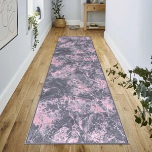 Metro Luxury Pink Marble Area Rug – Non-Slip Washable Carpet, Large Living Room Rug, Hallway Runner & Bedroom Floor Mat Pink Runner 80 x 300 cm Metro Luxury Pink Marble Area Rug – Non-Slip Washable Carpet, Large Living Room Rug, Hallway Runner & Bedroom Floor Mat Pink Runner 80 x 300 cm