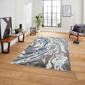Think Rugs Apollo area rug Machine Woven Rectangle Grey/Navy Rectangle 120 x 170cm Think Rugs Apollo area rug Machine Woven Rectangle Grey/Navy Rectangle 120 x 170cm