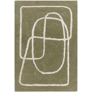Ivy Bronx Brinlie Hand Tufted Wool Green Rug Green Rectangle 120 x 170cm Ivy Bronx Brinlie Hand Tufted Wool Green Rug Green Rectangle 120 x 170cm