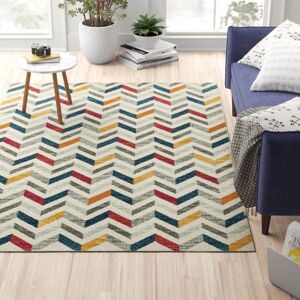 Latitude Run Hoda Flatweave Grey/Yellow/Red Rug Blue;Yellow;Cream;Grey Rectangle 120 x 170cm Latitude Run Hoda Flatweave Grey/Yellow/Red Rug Blue;Yellow;Cream;Grey Rectangle 120 x 170cm