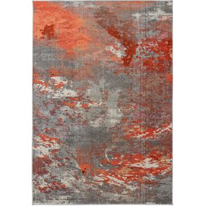 Borough Wharf Antebi Abstract Orange Area Rug Orange;Grey Rectangle 200 x 300 cm Borough Wharf Antebi Abstract Orange Area Rug Orange;Grey Rectangle 200 x 300 cm