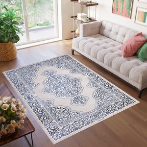 Latitude Vive Carenda Area Rug Blue;Navy Blue Rectangle 60 x 110cm Latitude Vive Carenda Area Rug Blue;Navy Blue Rectangle 60 x 110cm